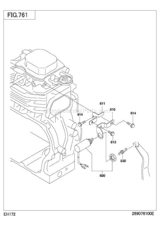 Solenoid Diagram and Parts List for  Subaru Engine