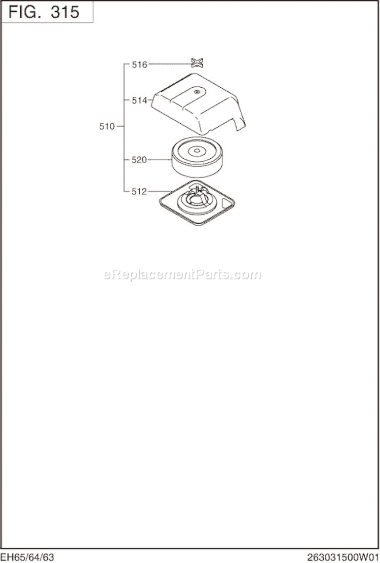 Page D Diagram and Parts List for  Subaru Engine