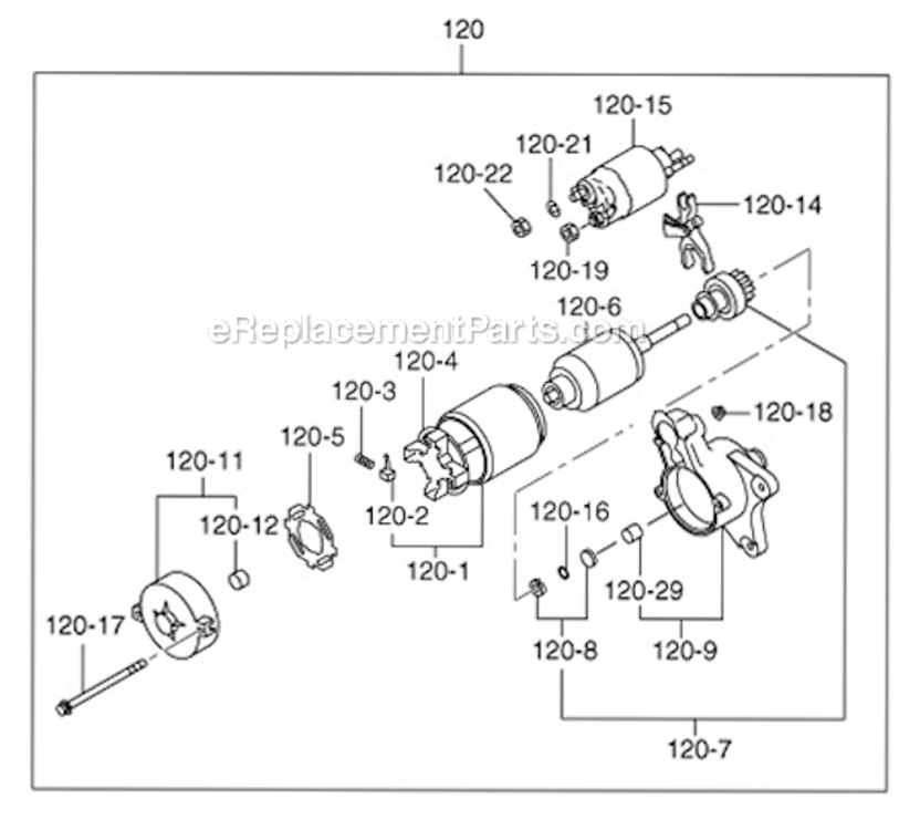 Page L Diagram and Parts List for  Subaru Engine