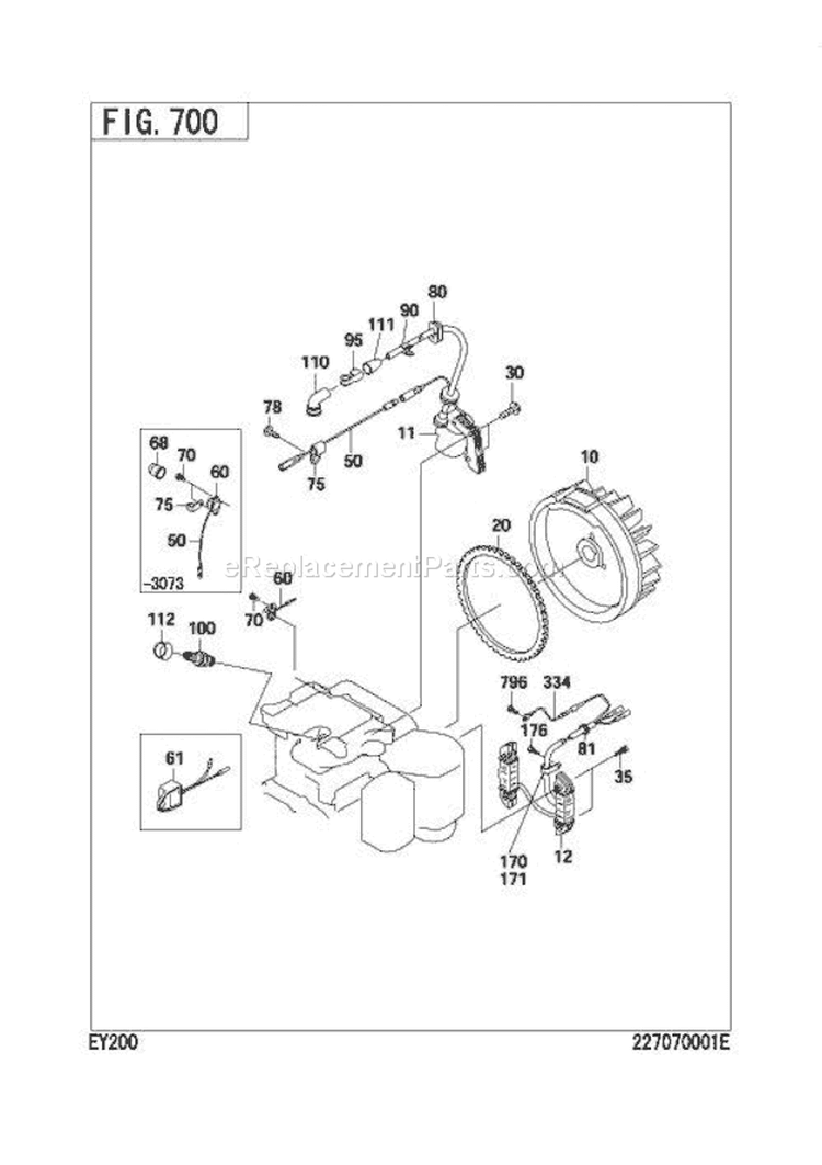 Electric Device Gr Diagram and Parts List for  Subaru