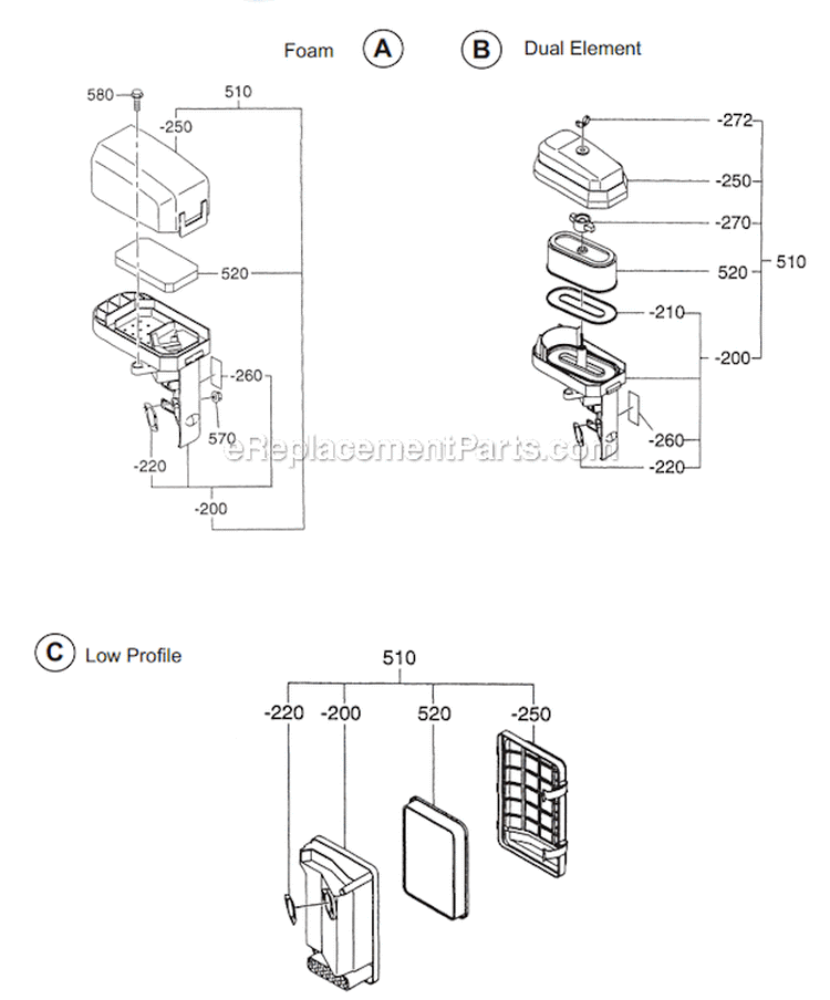 Page D Diagram and Parts List for  Subaru Engine
