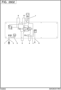 Wire Harness Diagram and Parts List for RGM30018000 RGX3000 Subaru Generator
