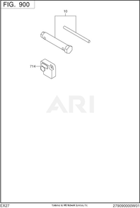 900 Accessory Diagram and Parts List for  Subaru Engine