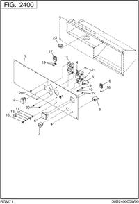 Control Box Diagram and Parts List for RGM71016000 RGX7100 Subaru Generator