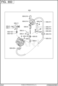 Part Location Diagram of 278-62530-08 Subaru Shaft ay, throttle