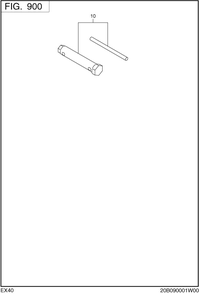 Accessories Label Diagram and Parts List for EX400 Subaru Engine