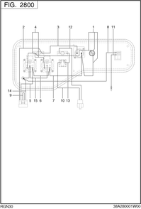 Wire Harness Diagram and Parts List for RGN30016000 RGN3000 Subaru Generator