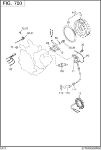 Part Location Diagram of X65-01430-50 Subaru Spark Plug
