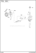 Part Location Diagram of 13300Z02081000 Subaru Crank Shaft Assy
