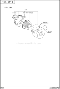 Page D Diagram and Parts List for  Subaru Engine