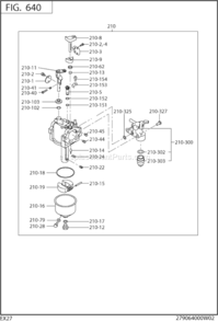 Page I Diagram and Parts List for  Subaru Engine