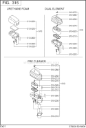 Part Location Diagram of 279-32615-00 Subaru Air Cleaner Ay