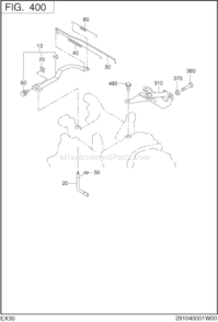 Governor,Operation Diagram and Parts List for  Subaru Engine