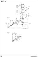 Part Location Diagram of 234-23503-07 Subaru Piston Ring Set