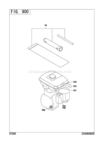 Accessories,Label Diagram and Parts List for  Subaru Engine
