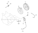 Electric Device Diagram and Parts List for EX170DT1100 Subaru Engine
