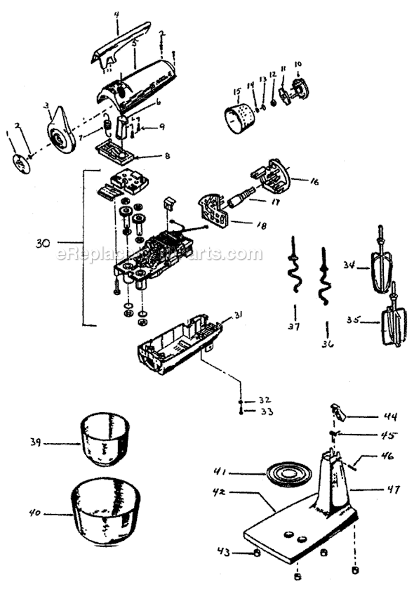 Sunbeam Mixer 2359-040 - OEM Parts & Repair Help
