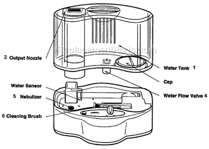 Part Location Diagram of 105516002000 Sunbeam CAP AND SEAL ASSEMBLY