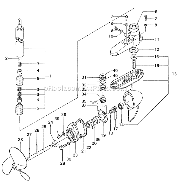 Page G Diagram and Parts List for  Tanaka Engine