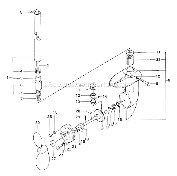 Page E Diagram and Parts List for  Tanaka Engine