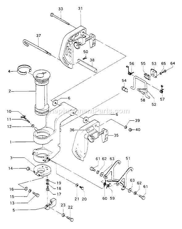Page K Diagram and Parts List for  Tanaka Engine