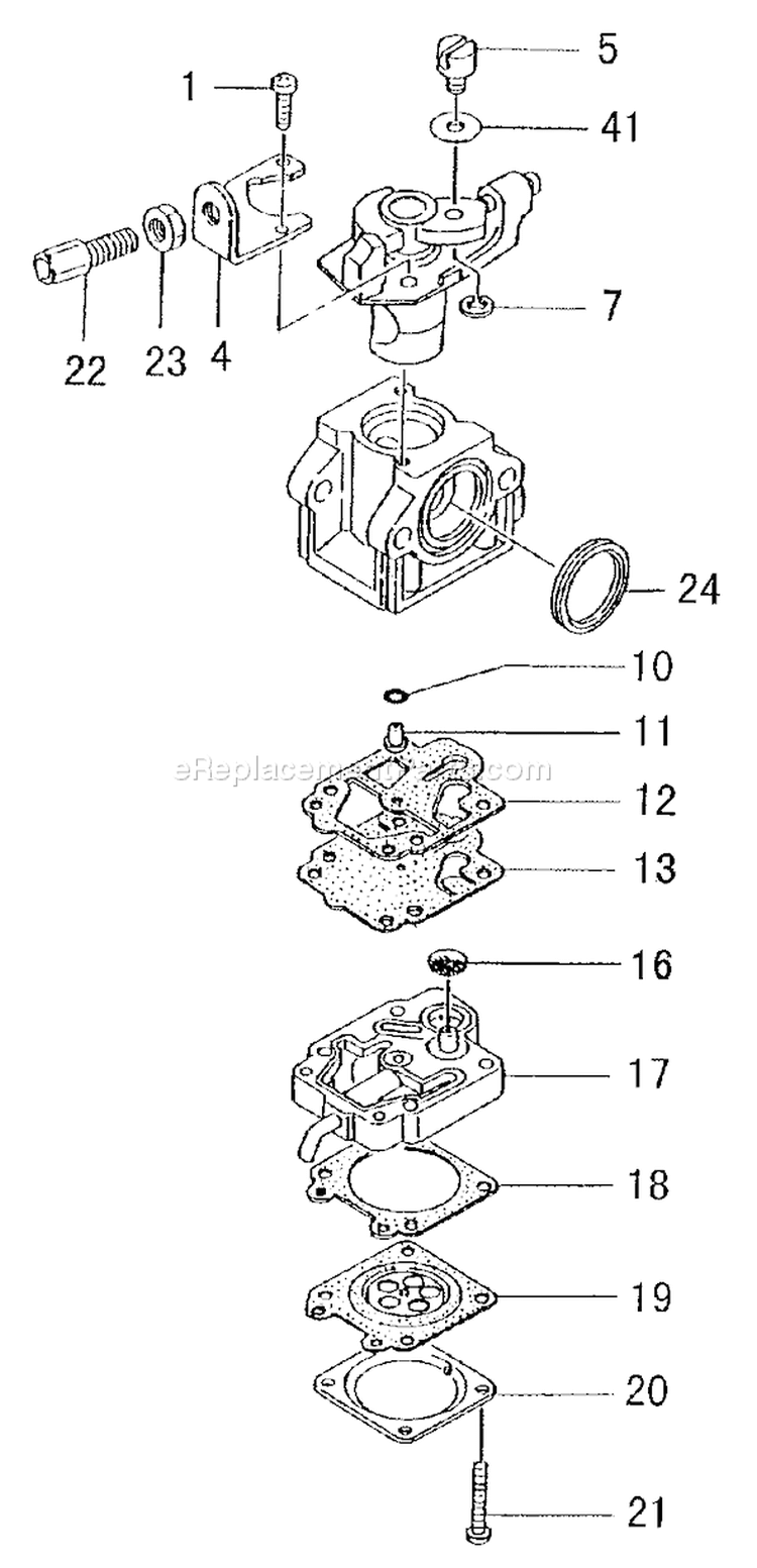 Page A Diagram and Parts List for  Tanaka Pole Saw