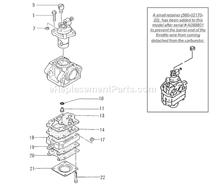 Page A Diagram and Parts List for  Tanaka Hedge Trimmer
