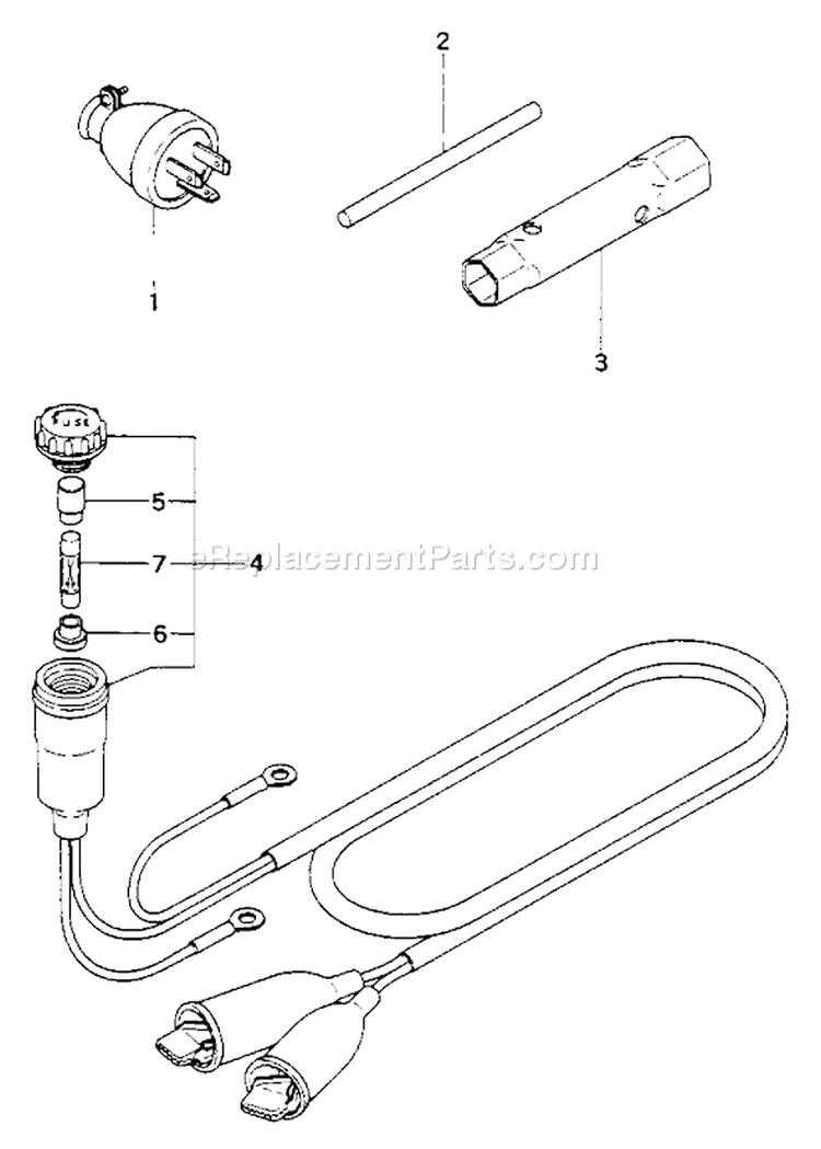 Page I Diagram and Parts List for  Tanaka Generator