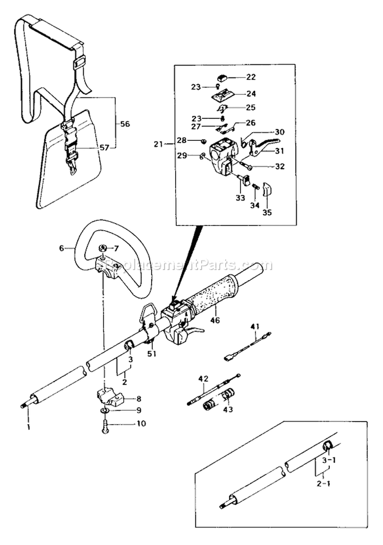 Page F Diagram and Parts List for  Tanaka Trimmer
