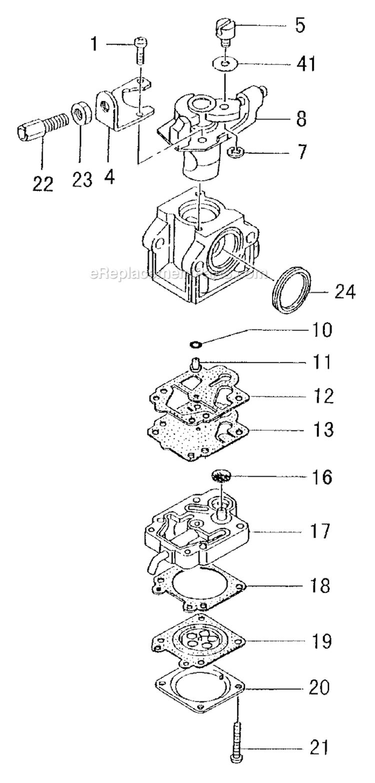 Page A Diagram and Parts List for  Tanaka Trimmer