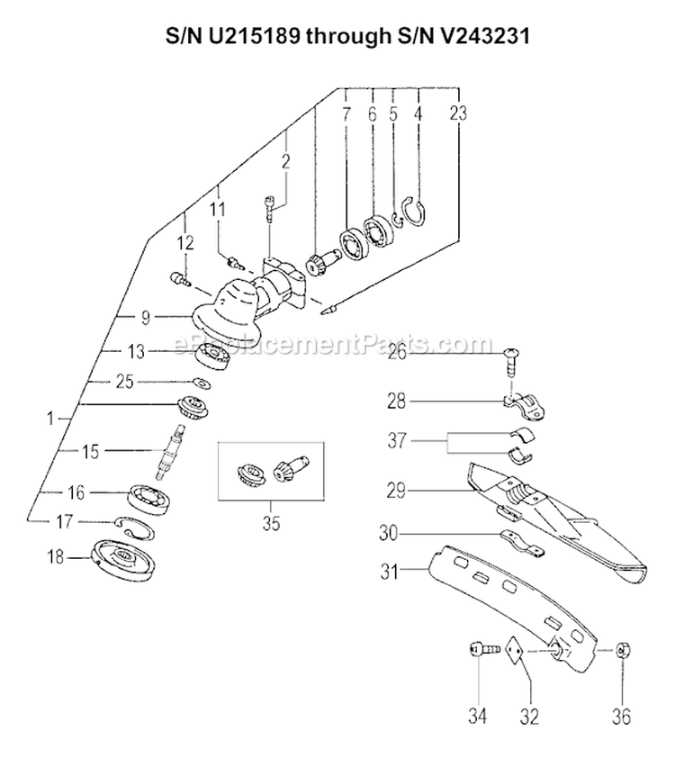Page G Diagram and Parts List for  Tanaka Trimmer