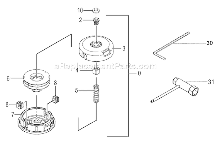 Page C Diagram and Parts List for  Tanaka Trimmer