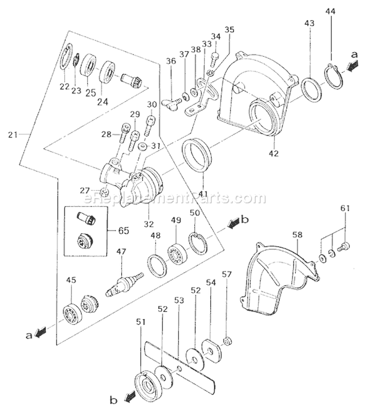 Page L Diagram and Parts List for  Tanaka Edger