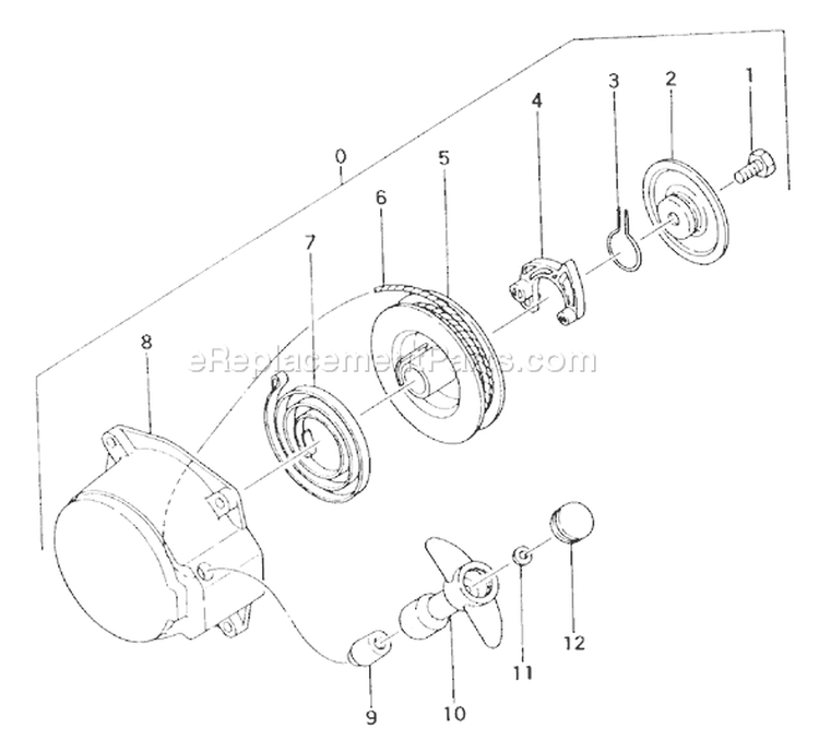 Page R Diagram and Parts List for  Tanaka Edger