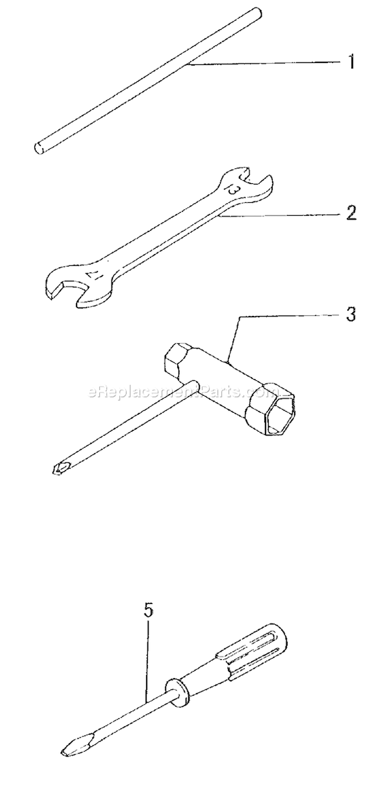 Page T Diagram and Parts List for  Tanaka Edger
