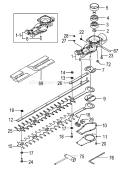Page G Diagram and Parts List for  Tanaka Hedge Trimmer