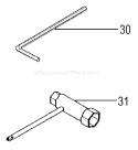 Page K Diagram and Parts List for  Tanaka Trimmer