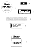 Page D Diagram and Parts List for  Tanaka Trimmer