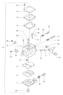 Page B Diagram and Parts List for  Tanaka Hedge Trimmer