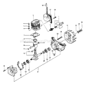 Page B Diagram and Parts List for  Tanaka Hedge Trimmer