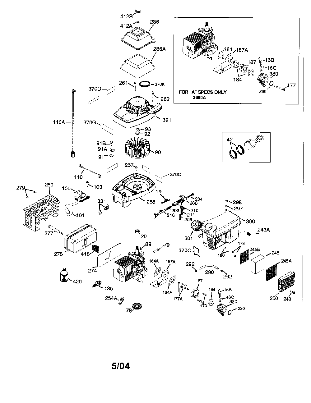 Tecumseh engine Diagram and Parts List for  Tecumseh Engine