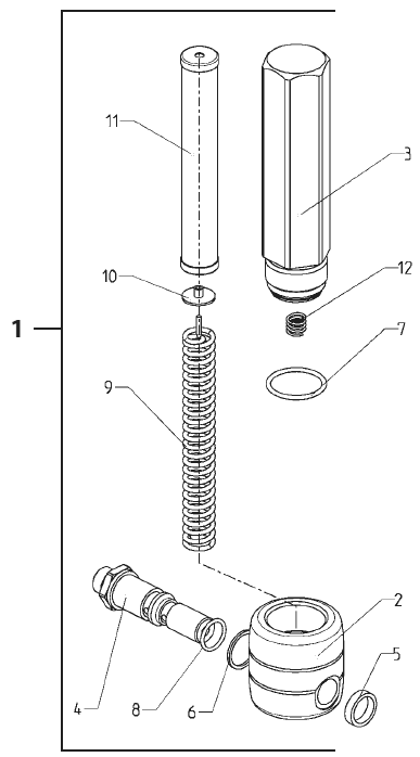 Elite 3000 High Pressure Filter Assembly Diagram and Parts List for  Titan Paint Sprayer