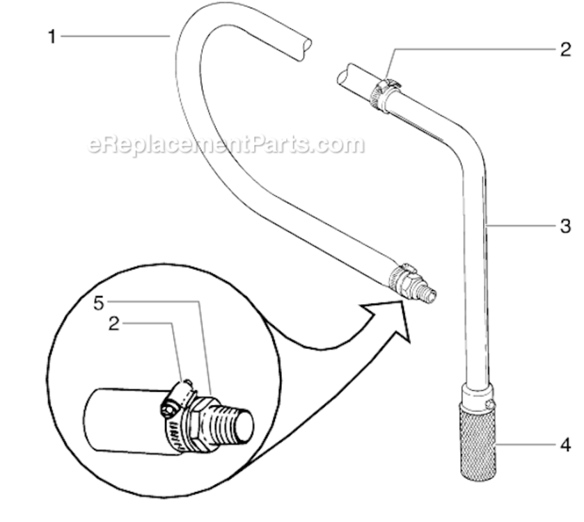 Bleed Hose Assembly W/Valve Diagram and Parts List for 759-490 Titan Paint Sprayer