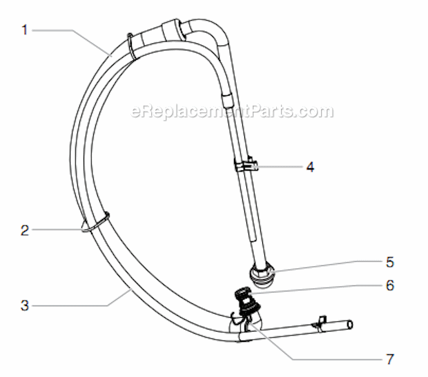 Suction Set Assembly Diagram and Parts List for 805-005 Titan Sprayer
