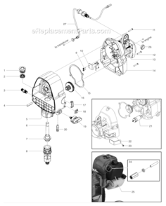 Drive Assembly Diagram and Parts List for  Titan Paint Sprayer