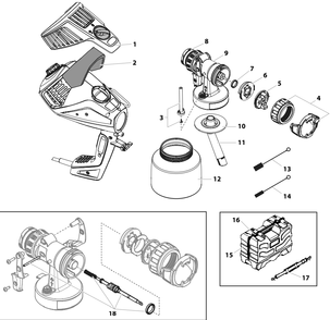 Part Location Diagram of 529921 Titan SEAL, NOZZLE, FLEXSPRAY