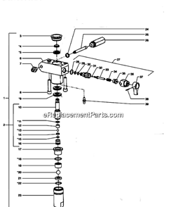 Part Location Diagram of 700-250 Titan Valve Stem