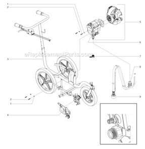 Main Assembly Diagram and Parts List for 759-091 Titan Paint Sprayer