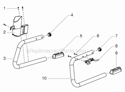 Skid Assembly Diagram and Parts List for 805-000 Titan Sprayer