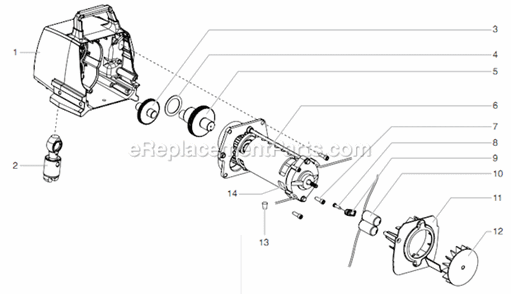 Drive Assembly Diagram and Parts List for 805-000 Titan Sprayer
